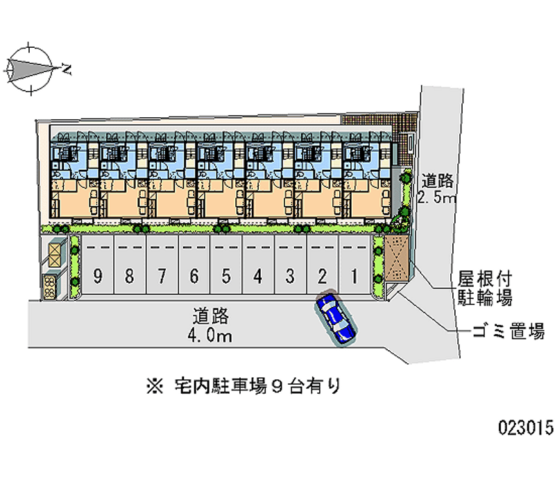 23015 Monthly parking lot