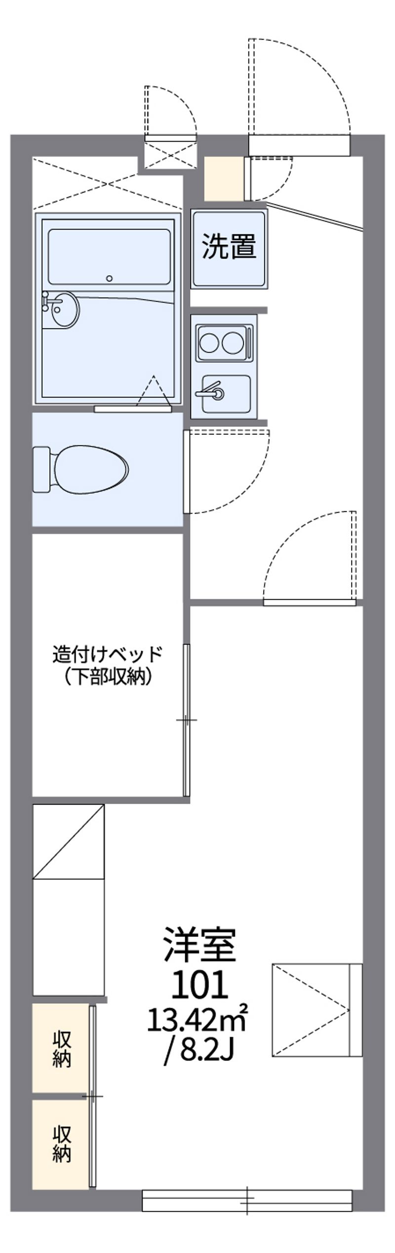 レオパレスメゾン　かきつばた 間取図