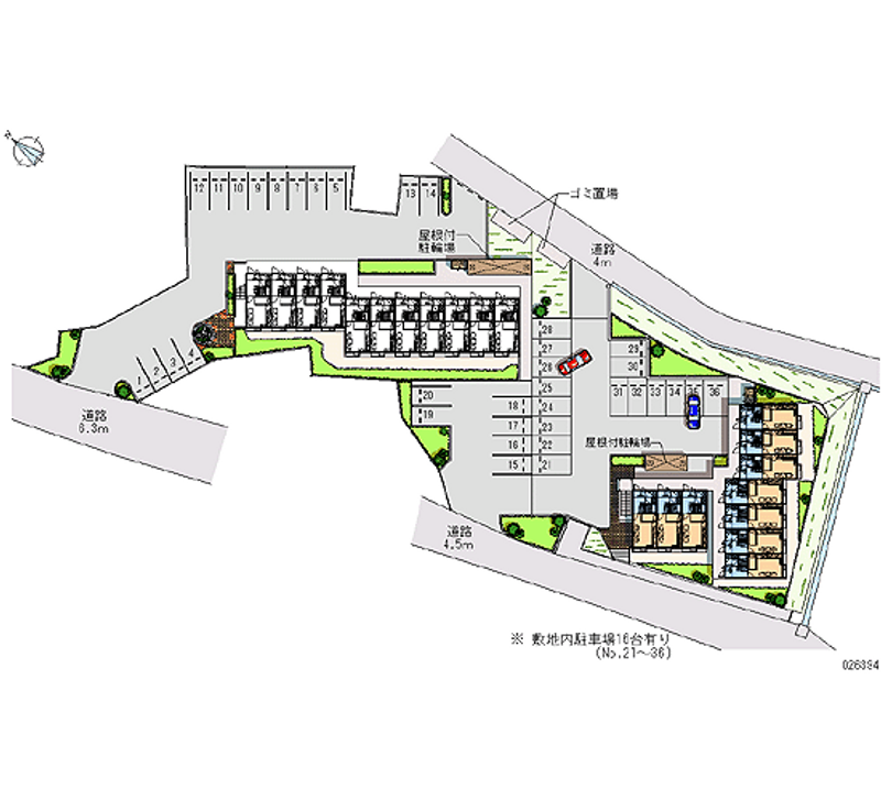 26394 Monthly parking lot