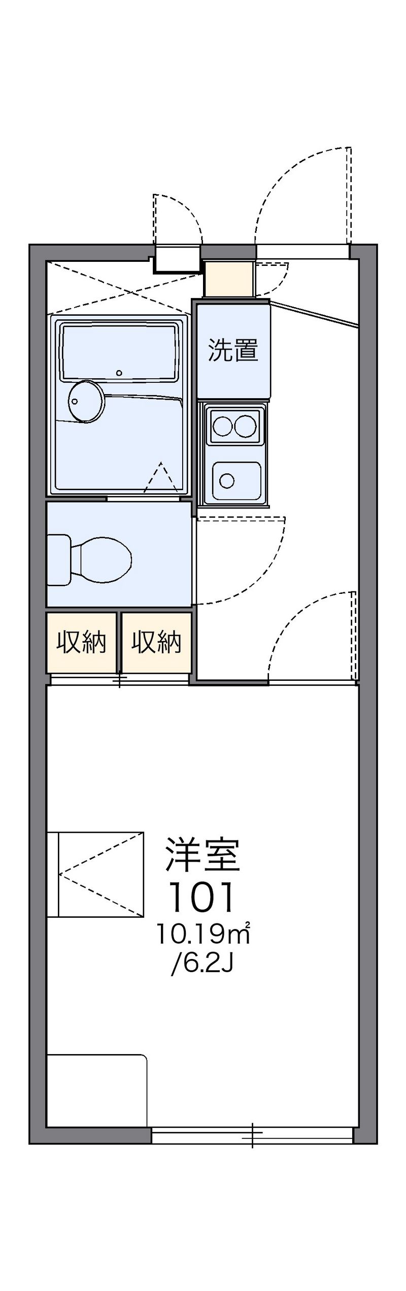 レオパレスカメリア五番館 間取図