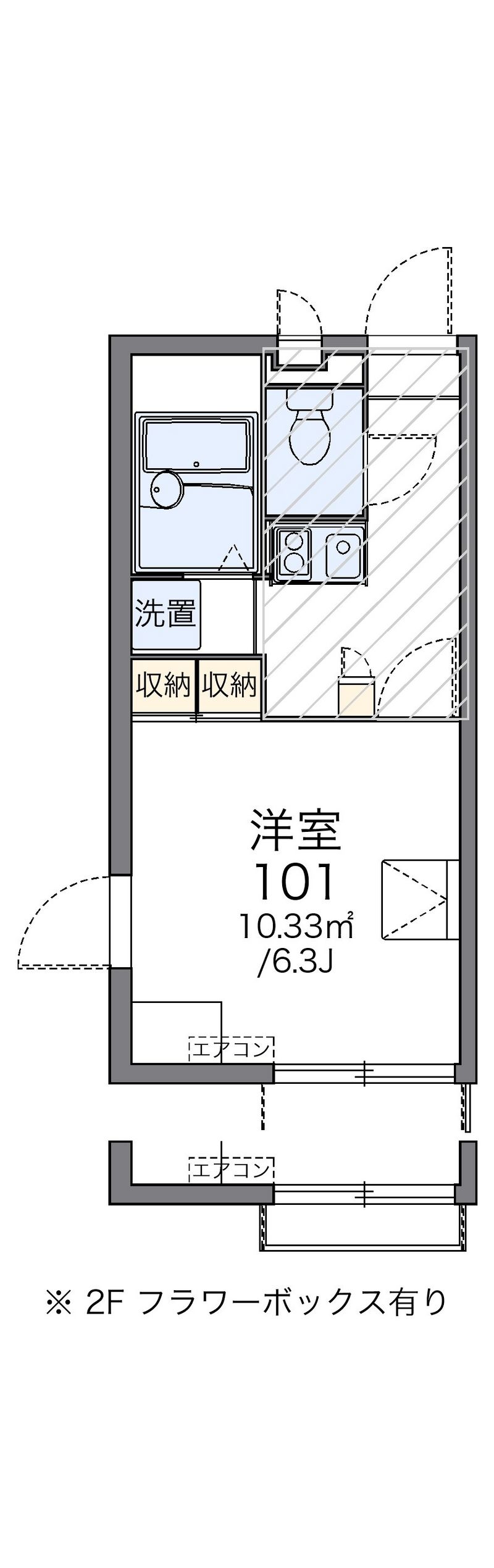 レオパレス桜 間取図