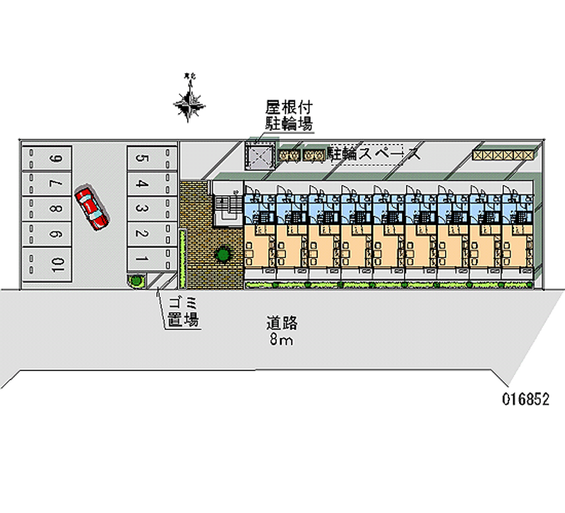 16852 Monthly parking lot