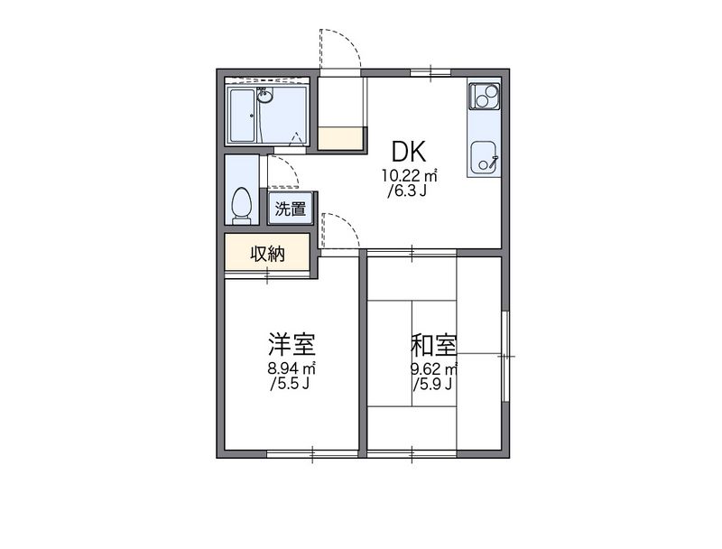 レオパレス草加西町 間取り