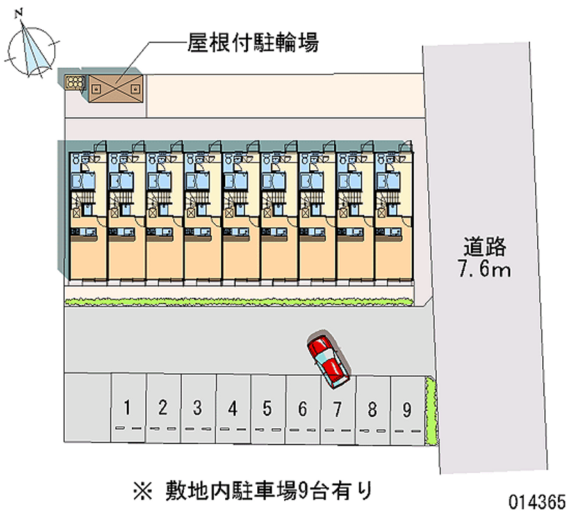 レオパレスドルチェ 月極駐車場