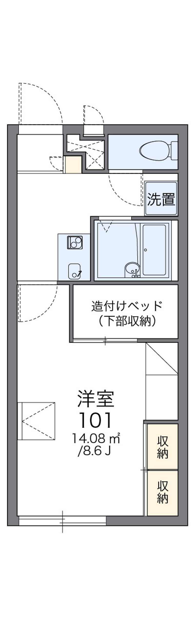 レオパレスリバティ菰田 間取図