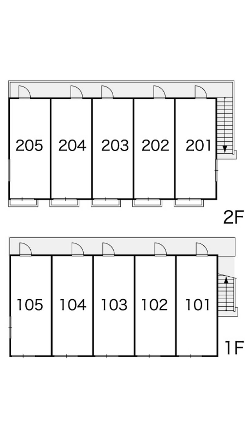 レオパレス中曽根Ⅱ 間取配置図