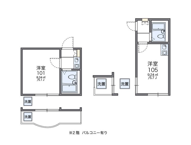 レオパレス大宮第２ 間取図