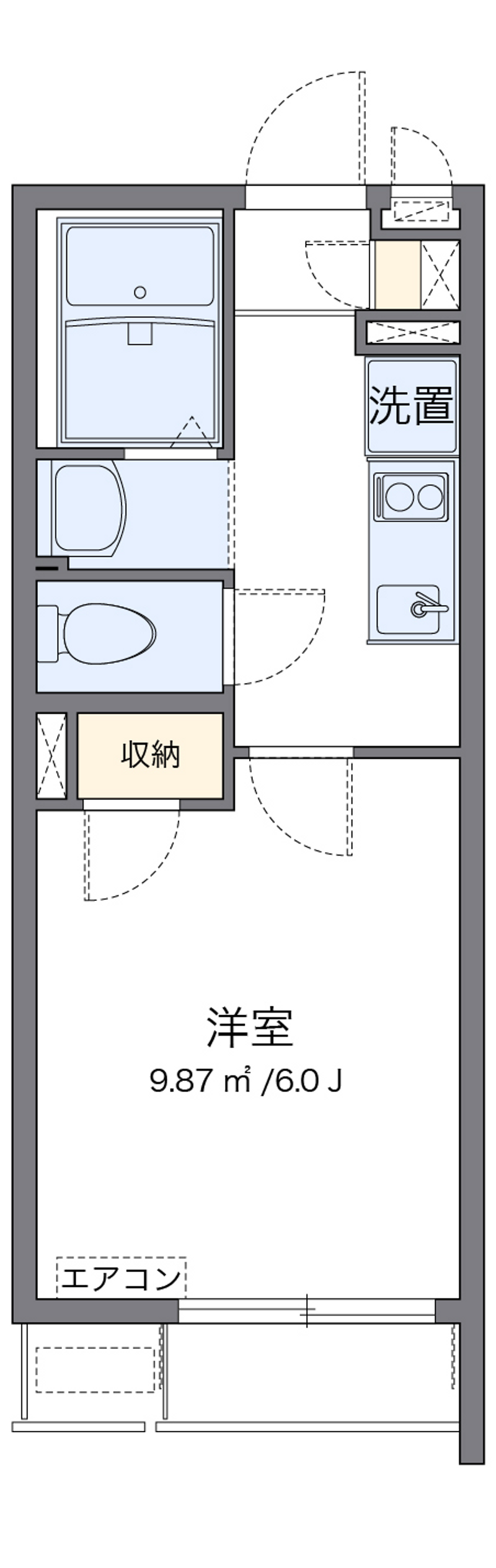 クレイノＢＬＵＥⅢ 間取り
