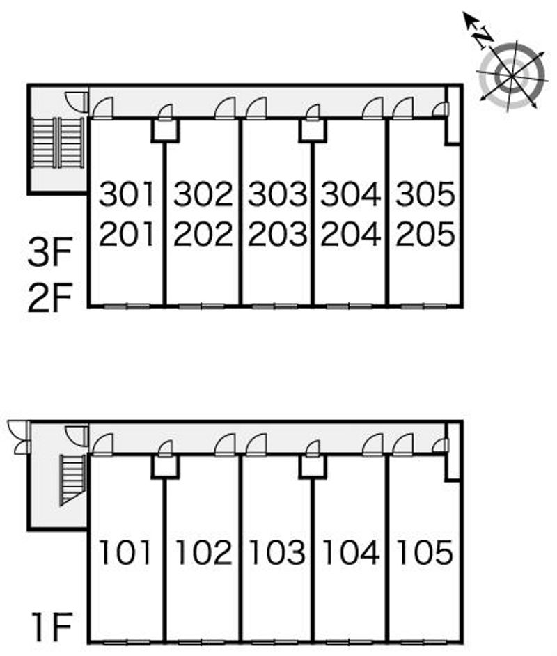 レオパレスコラソンⅡ 間取配置図