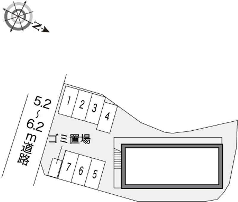 レオパレスＨＡＲＵ 配置図