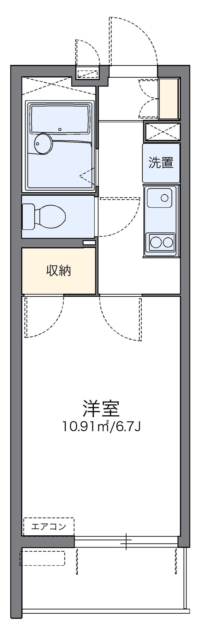 レオパレスメティス 間取図