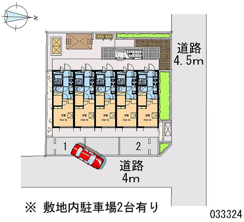 レオパレスＷＩＮＧ 区画図