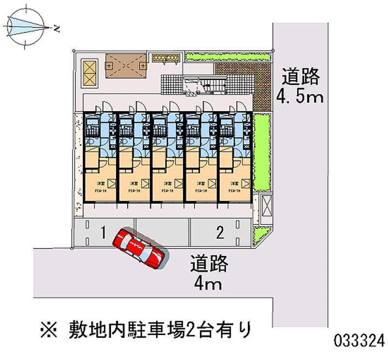 レオパレスＷＩＮＧ 月極駐車場