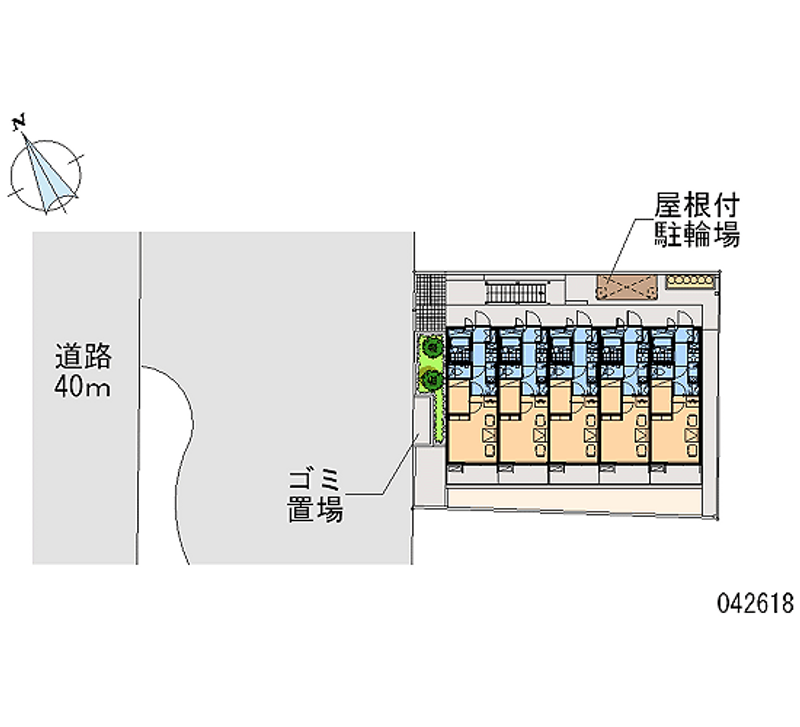 レオパレス矢部第１ 区画図