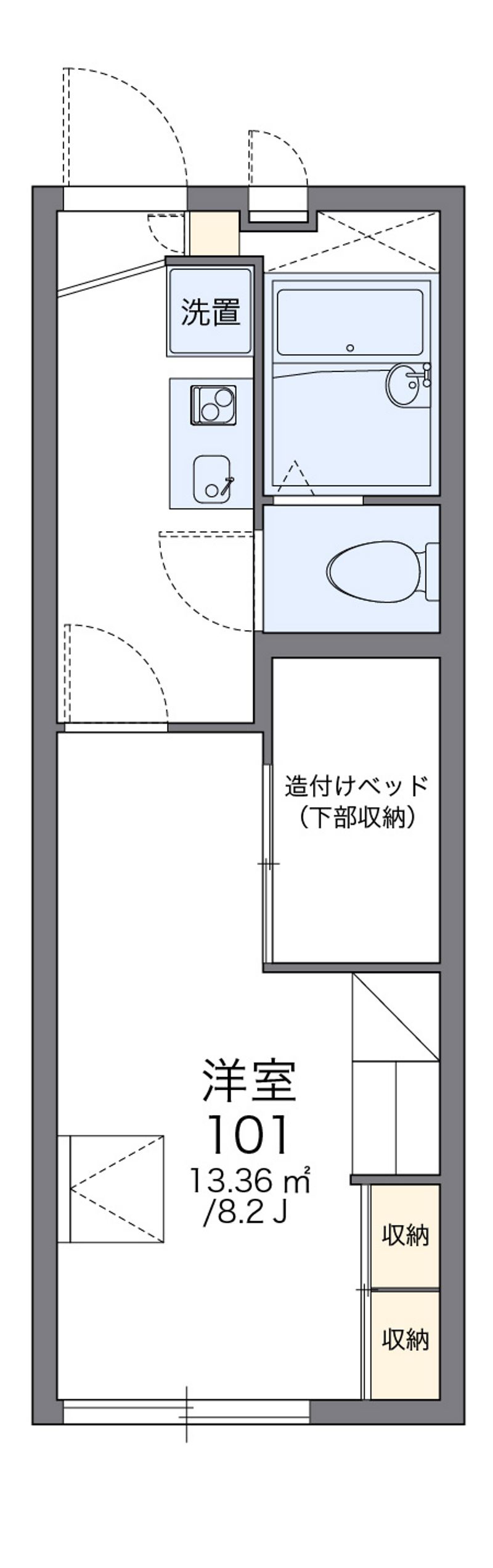 レオパレス夢未来 間取図