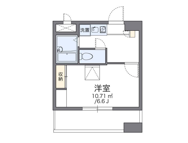 レオパレスアストラーレ茶屋町東 間取図