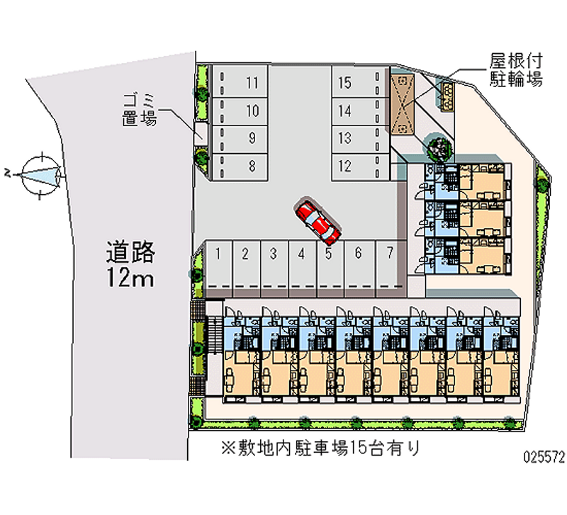 レオパレス二川 月極駐車場