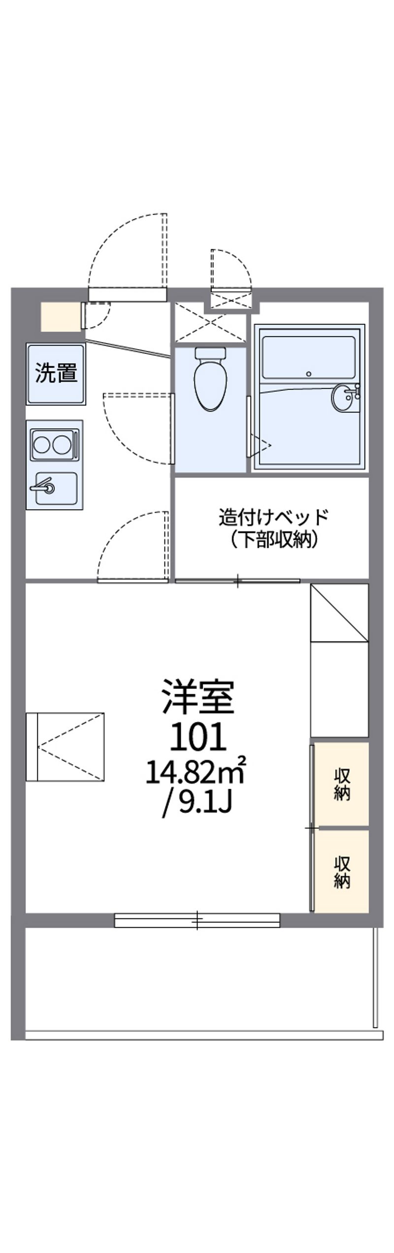レオパレスドリームＷＫＴ 間取図