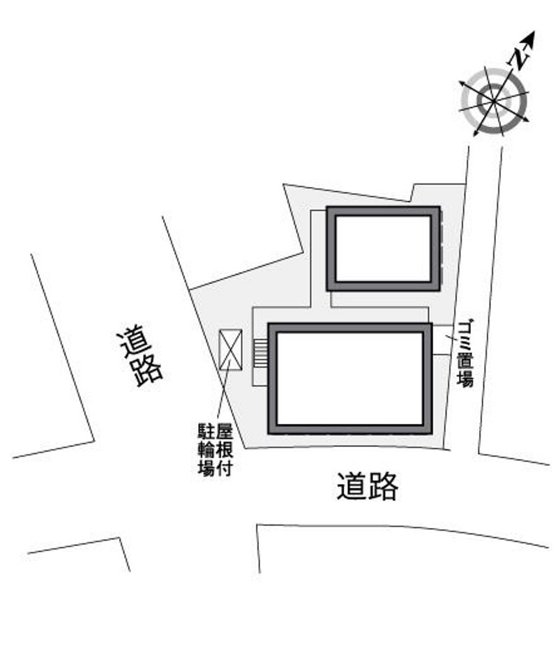 レオパレス東本町 配置図