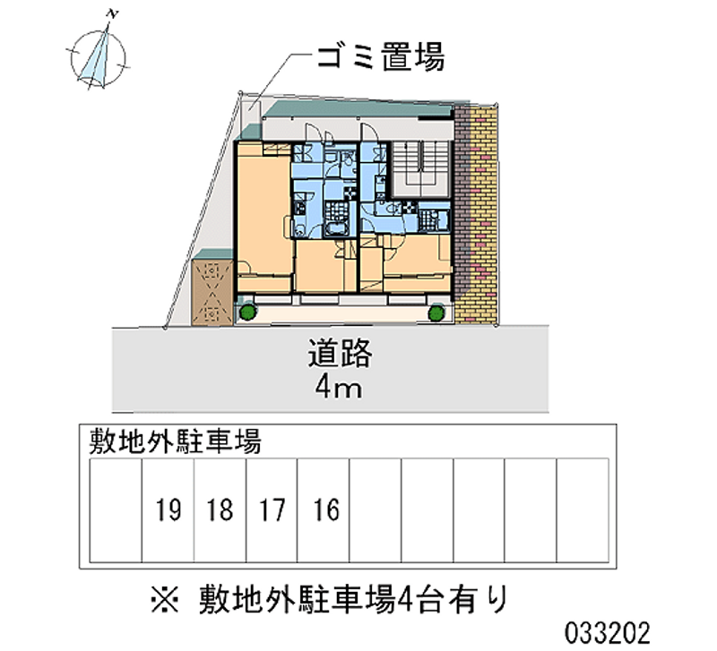 レオパレス飛躍館 月極駐車場