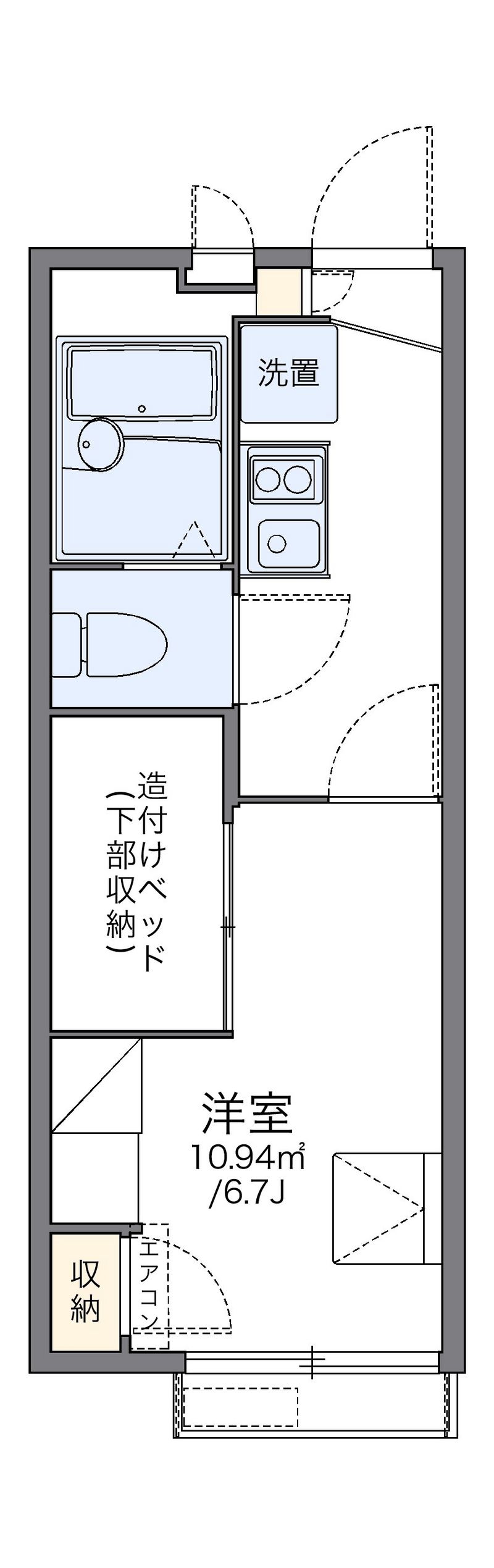 レオパレス星丘Ａ 間取図