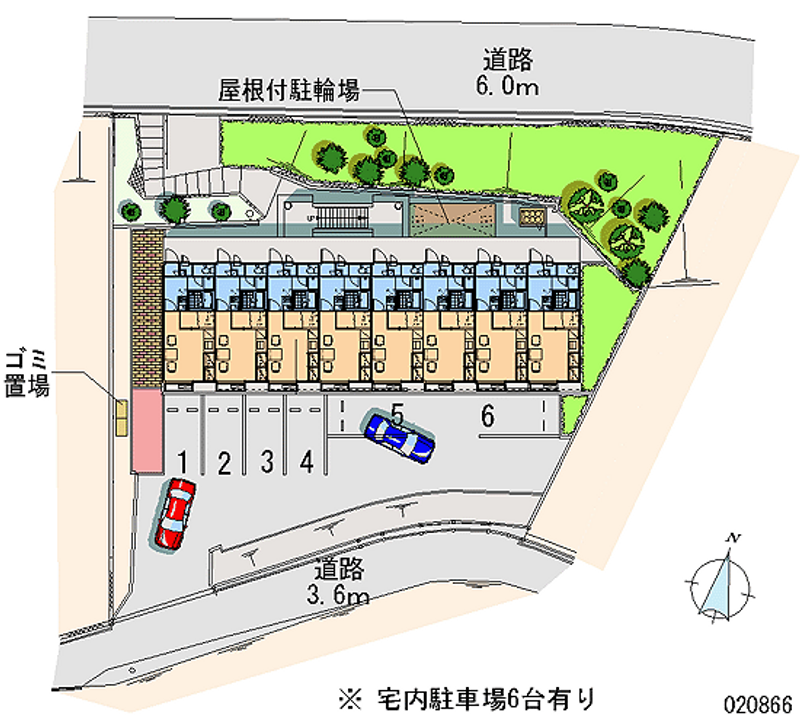 レオパレスレッツ 月極駐車場