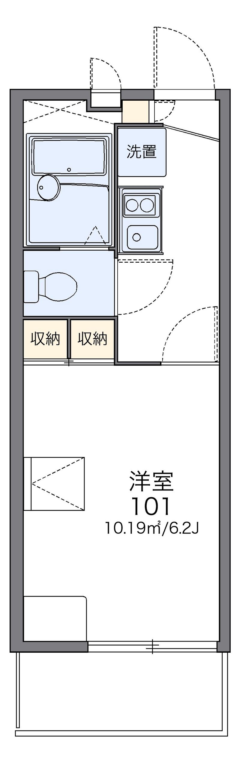 レオパレスグランドパレス春日部 間取図