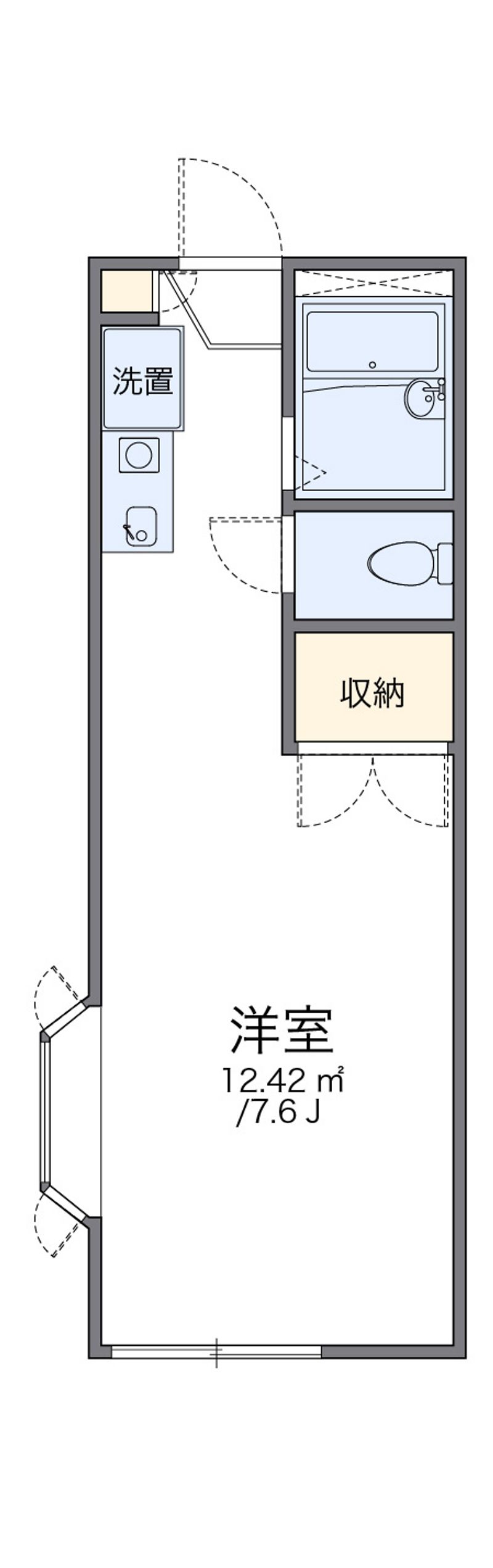レオパレスナップアネックス 間取図