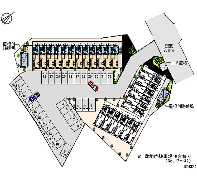 24924 Monthly parking lot