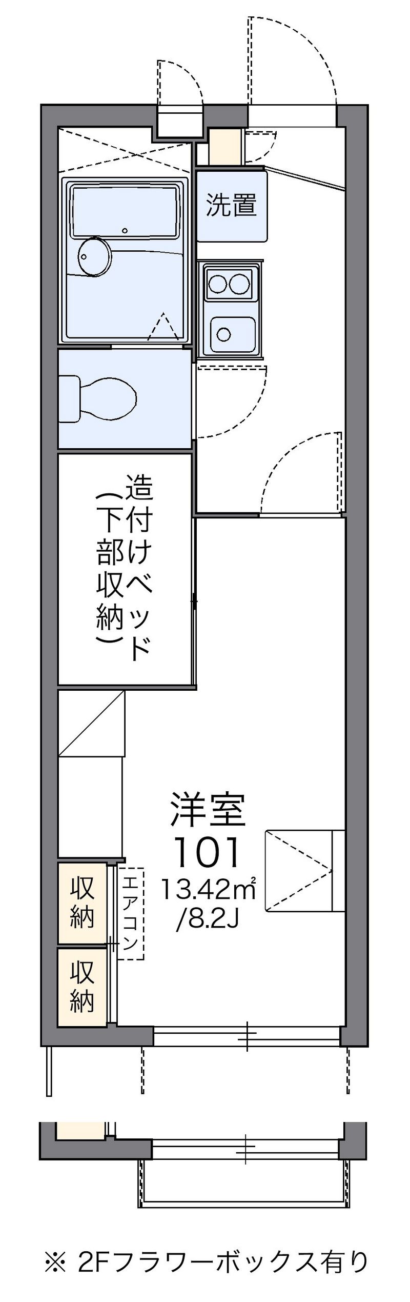 レオパレス大徳Ｃ 間取図