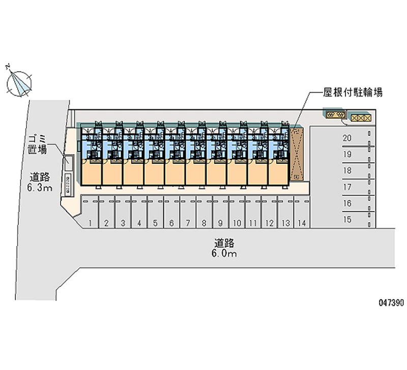 47390 Monthly parking lot