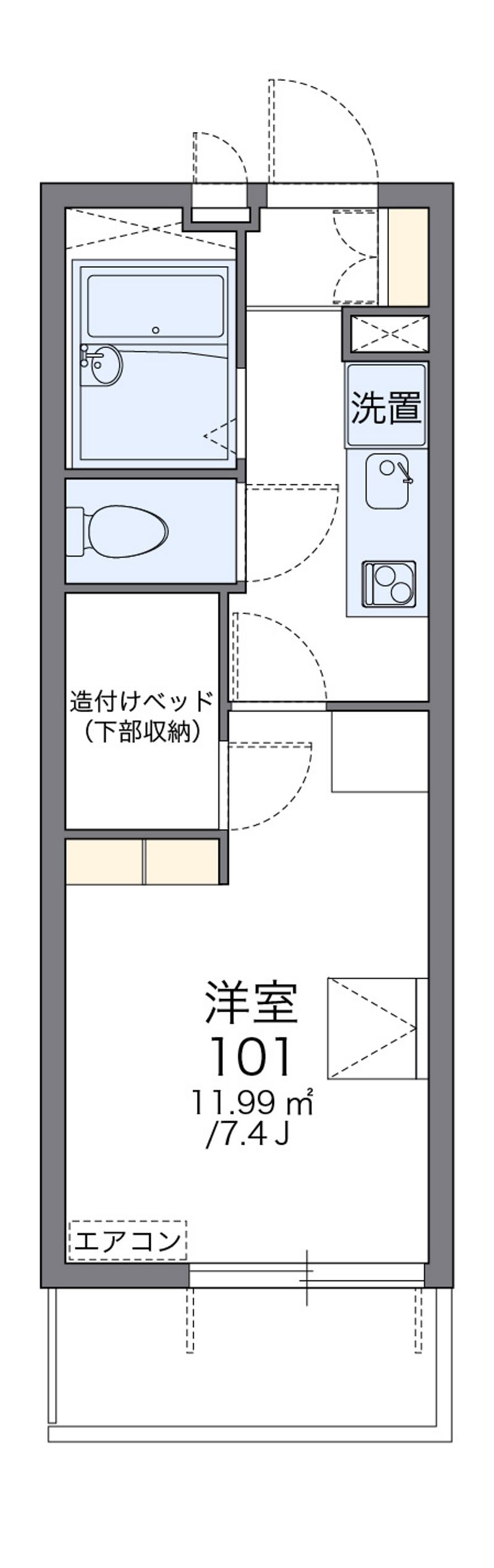 レオパレス生野Ⅲ 間取図