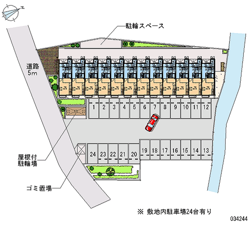 レオパレス丹荘 月極駐車場