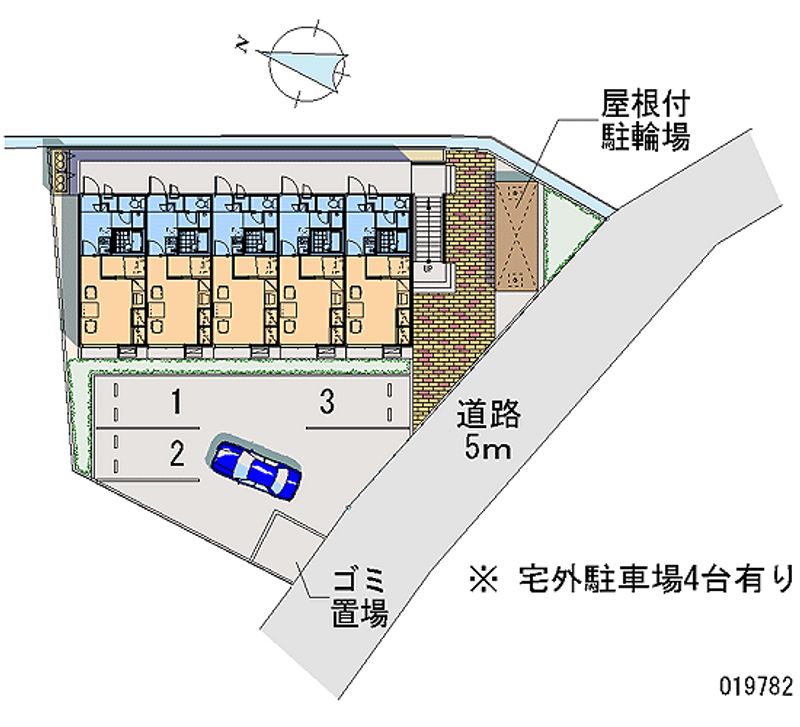 レオパレスハタガサキ 月極駐車場