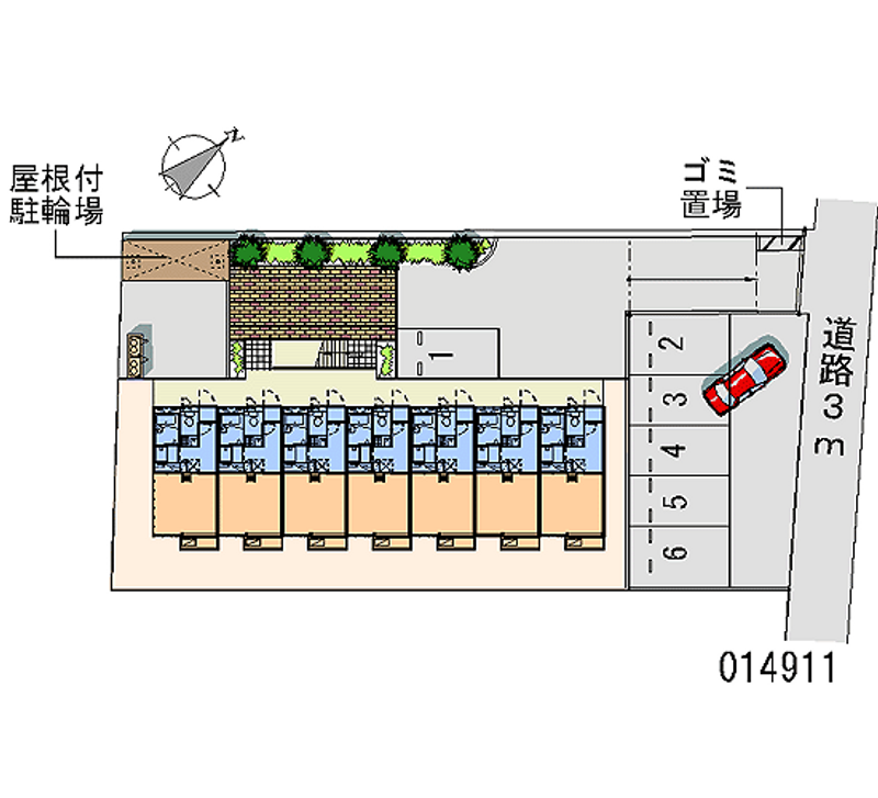 レオパレス湘南ヒルズ 月極駐車場