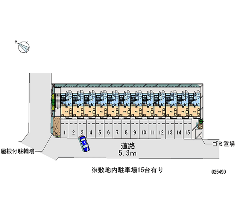 25490 Monthly parking lot