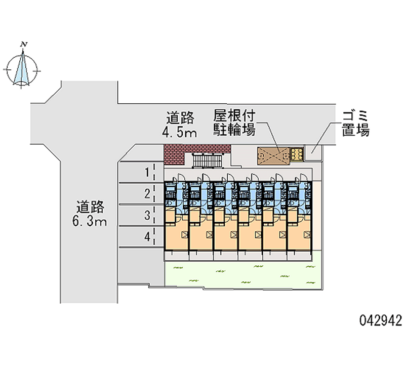 レオパレスパサート 月極駐車場