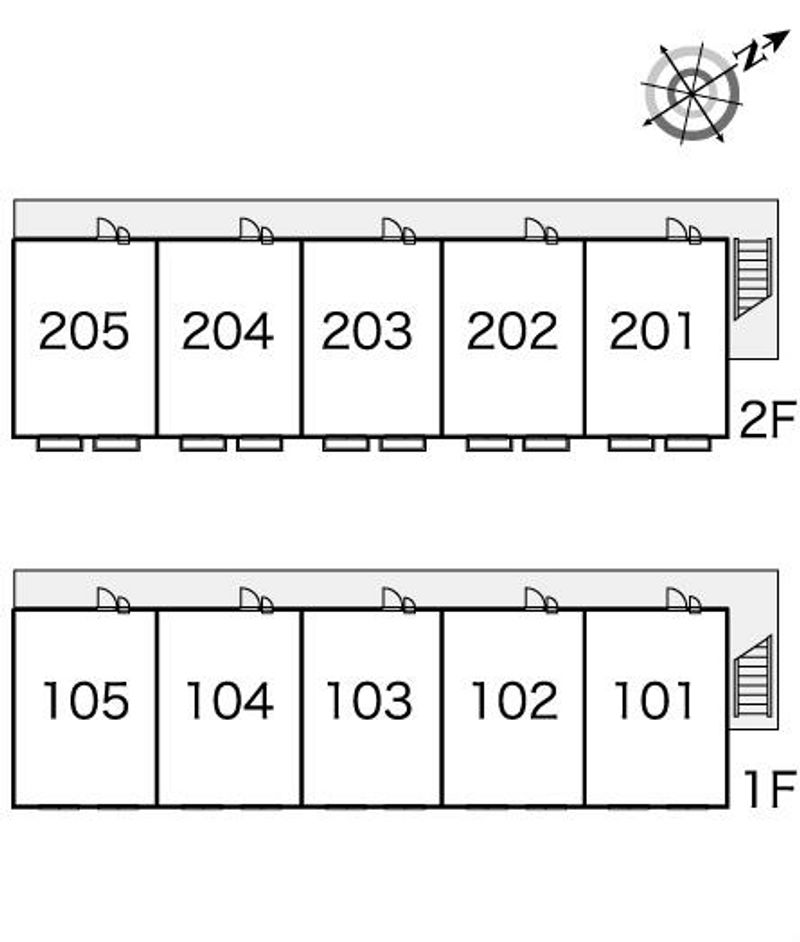 レオパレスアルタフォレⅤ 間取配置図