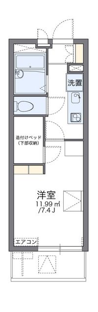 レオパレスドリームハウス枚方 間取り図