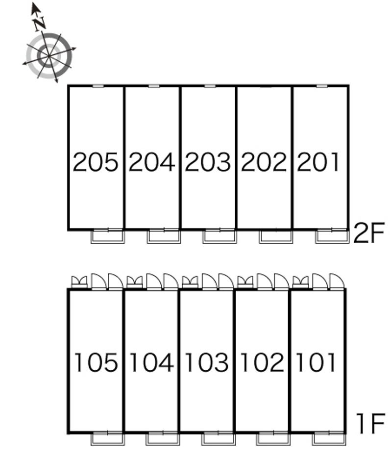 レオパレス小竹向原Ｂ 間取り配置図