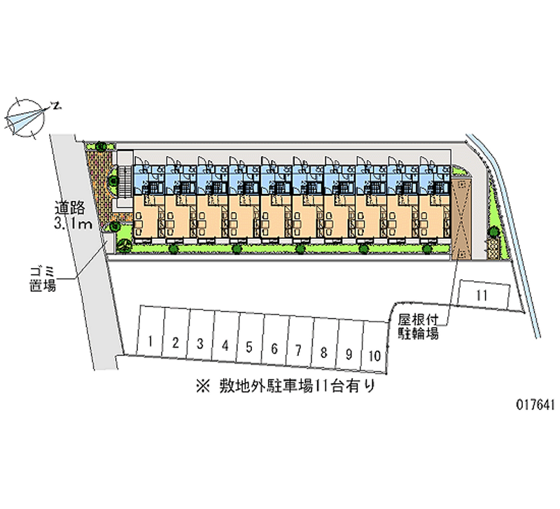 レオパレスエクセレント３号館 月極駐車場