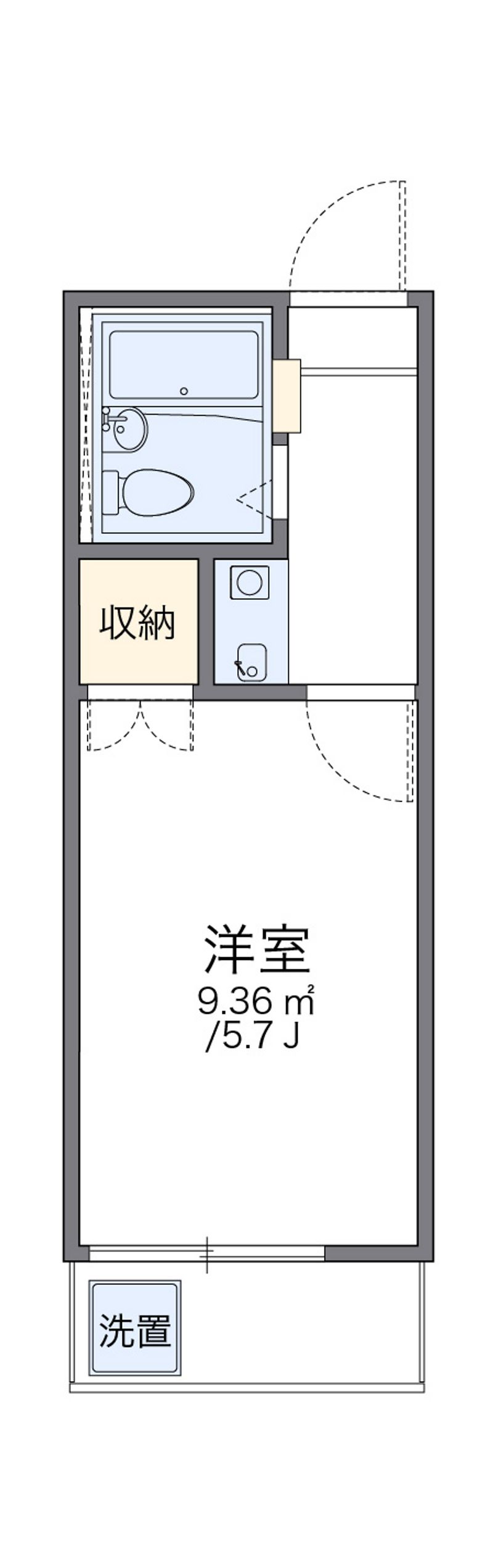 レオパレス東戸塚ヒルズ 間取り
