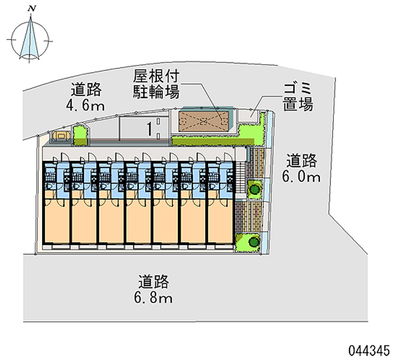 レオパレスすいれん 区画図