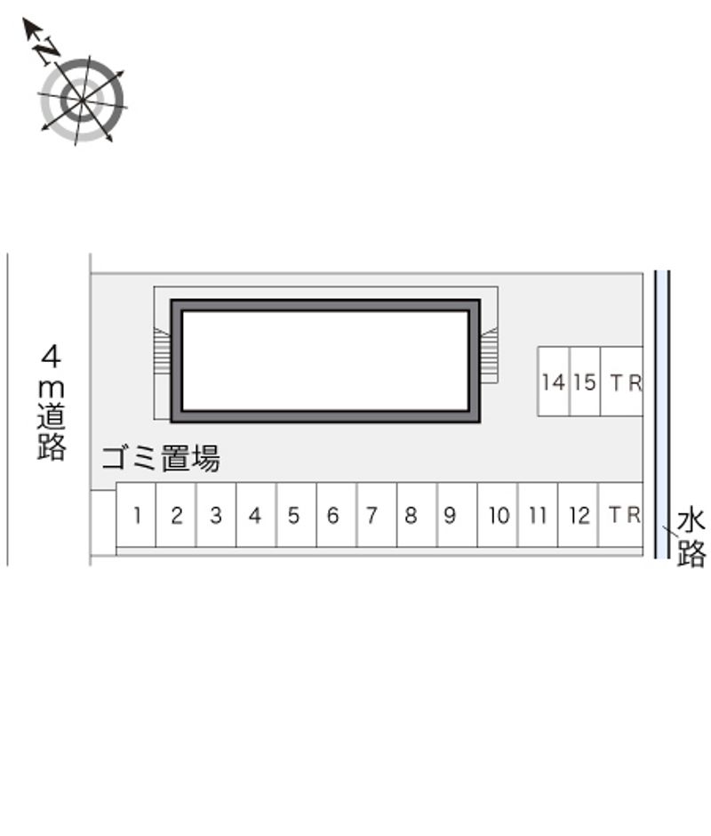 レオパレスフレール 配置図