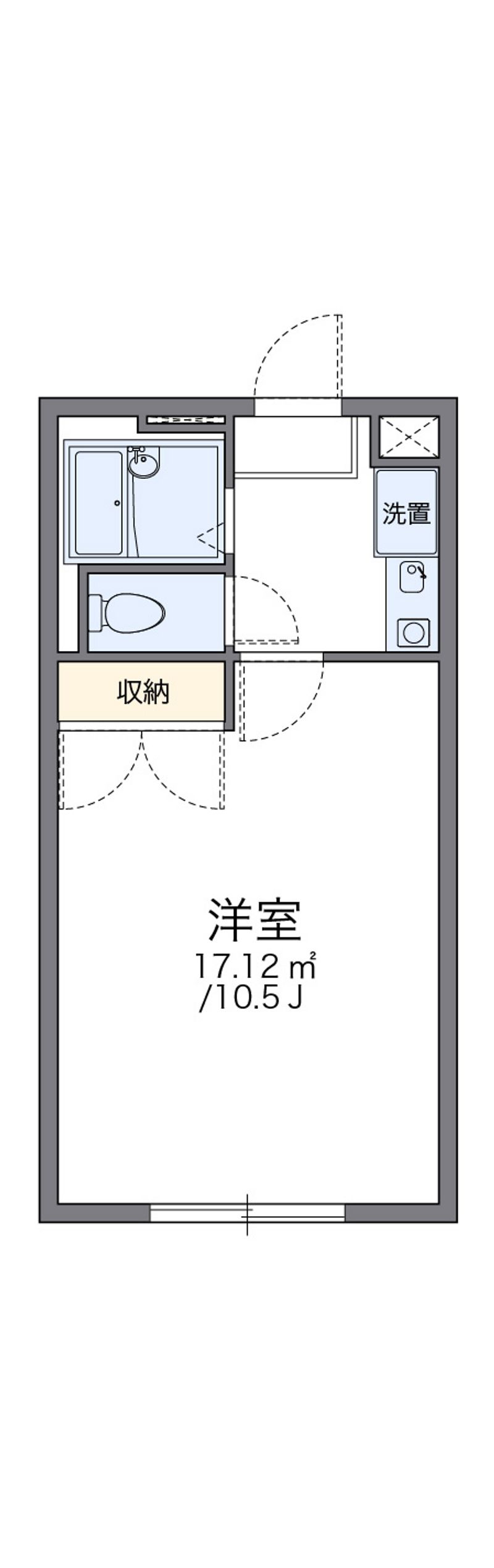 レオパレス武蔵ヶ丘 間取図