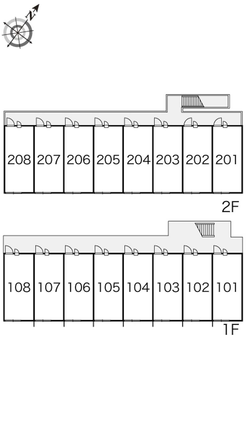 レオパレスラ　プランタン 間取り配置図