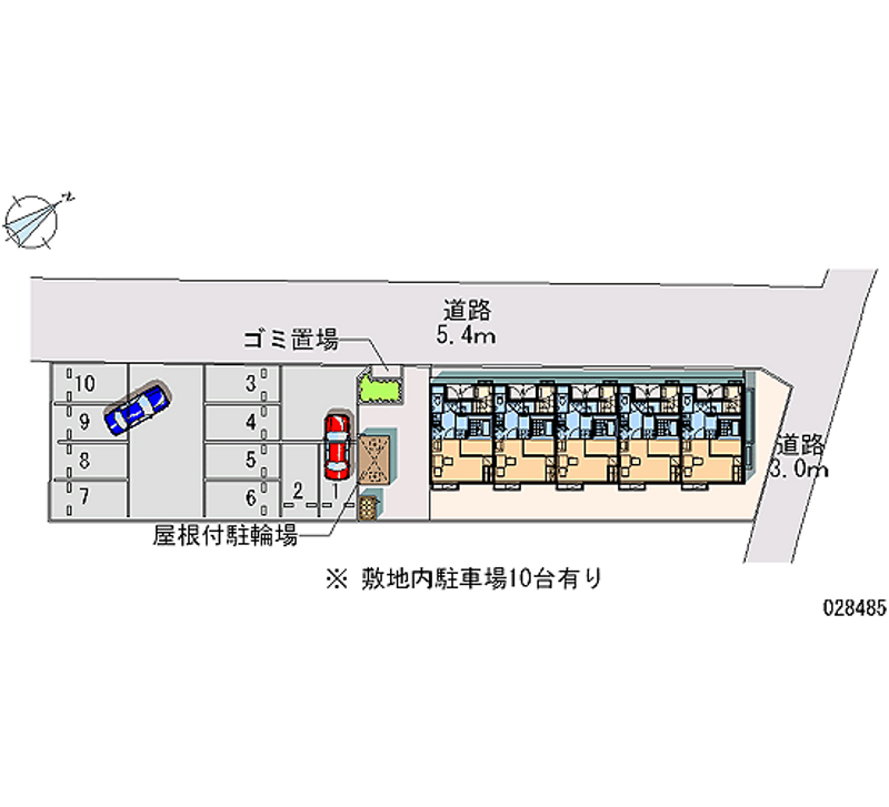 レオパレスグリーンハイツ 月極駐車場