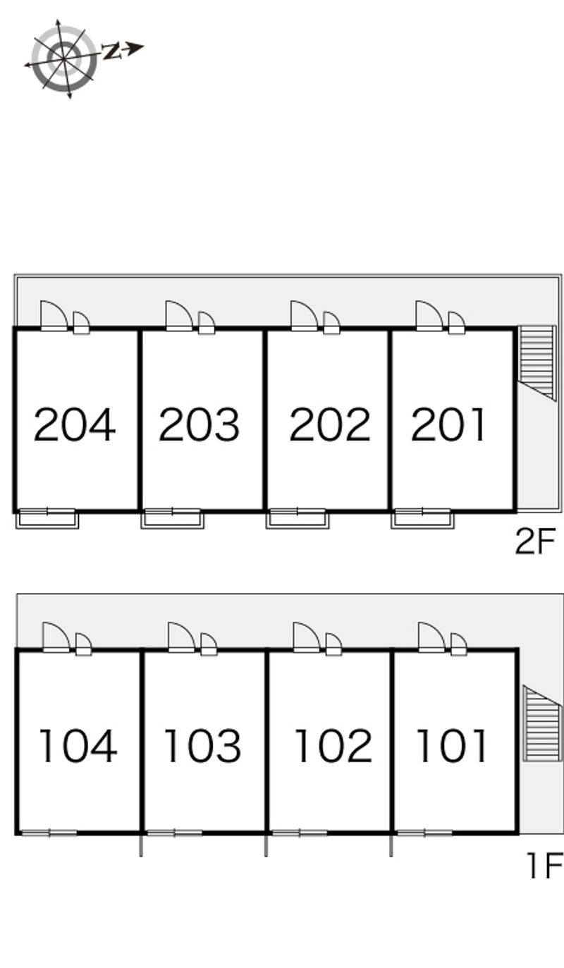 レオパレスグリーンピア 間取り配置図