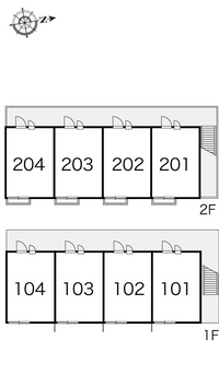 レオパレスグリーンピア 間取り配置図