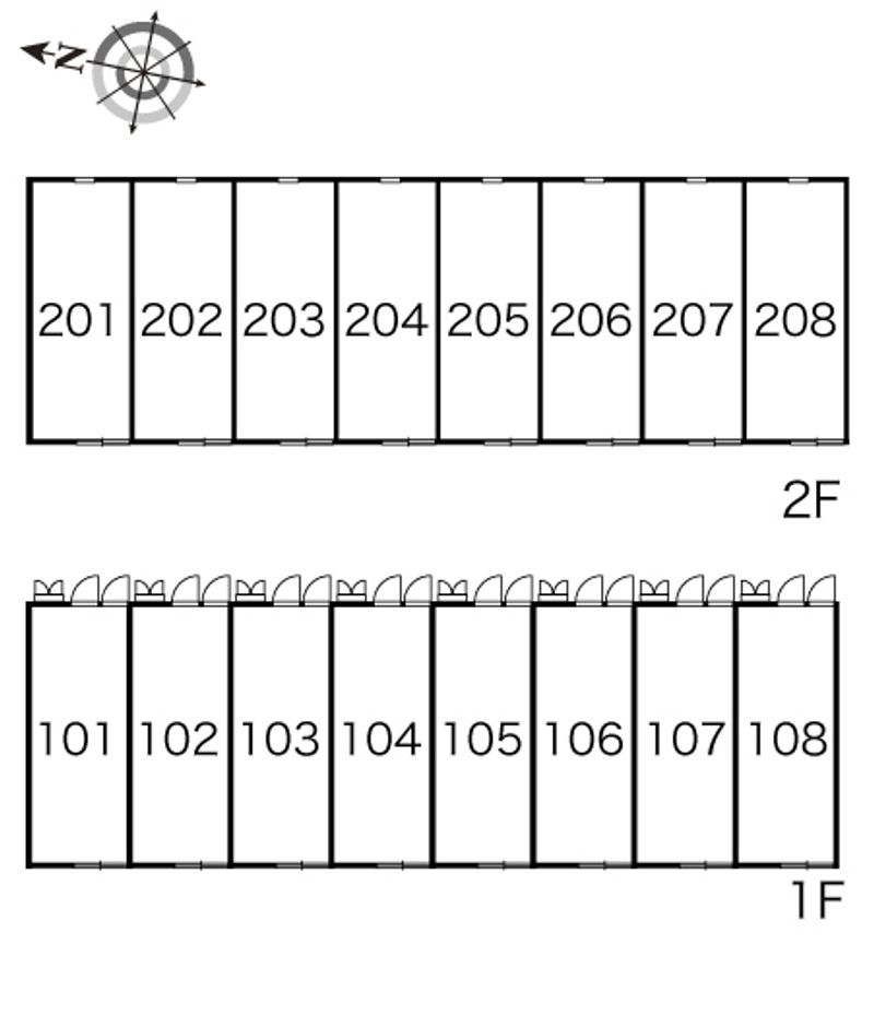 レオパレスアズール 間取配置図